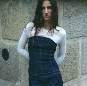 H&M Denim Bandeau top